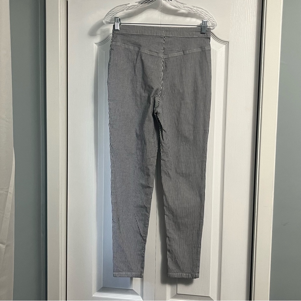 FREE PEOPLE high rise striped skinny trouser pants women’s size 28
